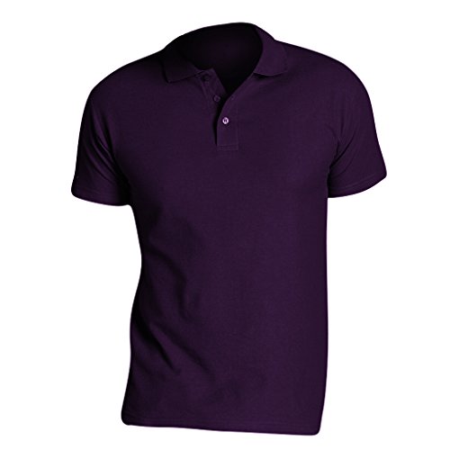 Sols Herren Summer II Pique Polo-Shirt, Kurzarm (L) (Dunkelviolett) von SOL'S