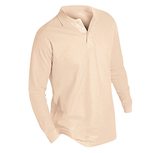 Sols Herren Winter II Pique Langarm-Shirt/Polo-Shirt, Langarm (2XL) (Sand) von SOL'S