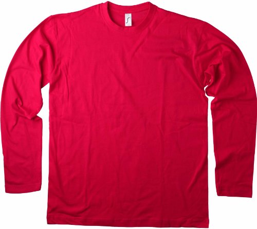 Sols Langarm T-Shirt Monarch, Red, L von SOL'S