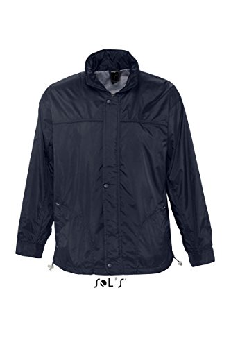 Sols - Mistral - Windjacke gefüttert und wasserdicht mit Jerseyfutter , Navy , L von SOL'S