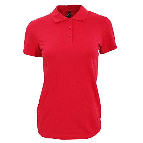 Sols Perfect Damen Polo-Shirt, Kurzarm (2XL) (Rot) von SOL'S