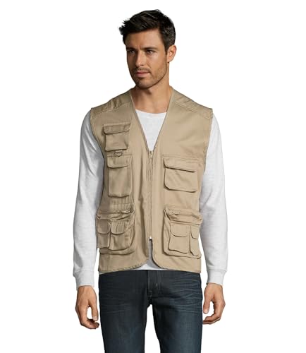 WILD - Unisex Multipocket Weste (L, ROPE) von SOL'S