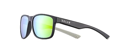 SOLAR Men's Macadam Sunglasses, Schwarz, L von Solar