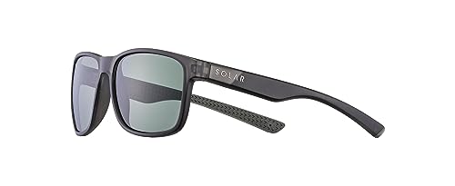 SOLAR Men's Macadam Sunglasses, Schwarz Matt, L von Solar