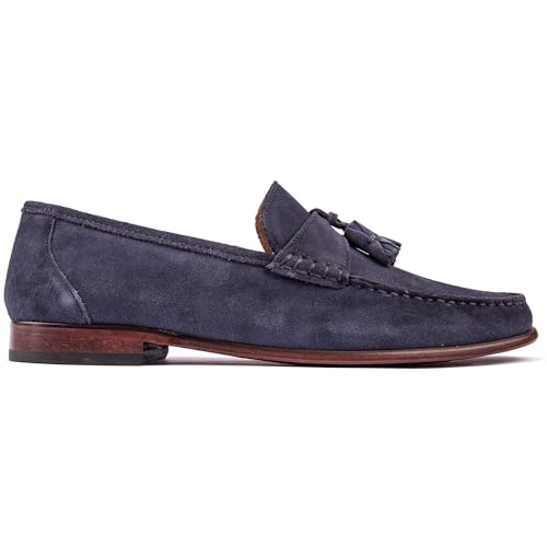 SOLE Herren Twin Tassel Loafer Slipper Schuhe Blau 43 EU von SOLE