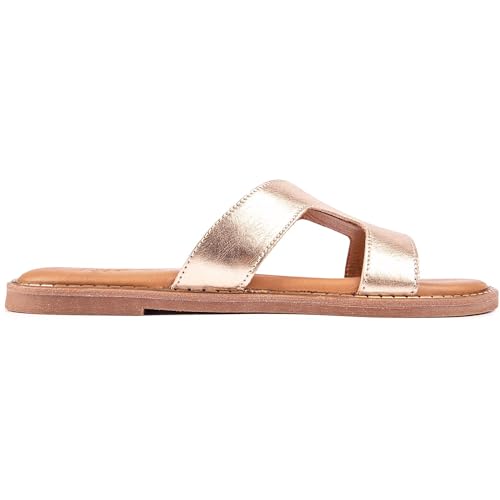 SOLE Noor Slide Sandalen, gold, 42 EU SOLE Noor Slide Sandalen, gold, 42 EU von SOLE