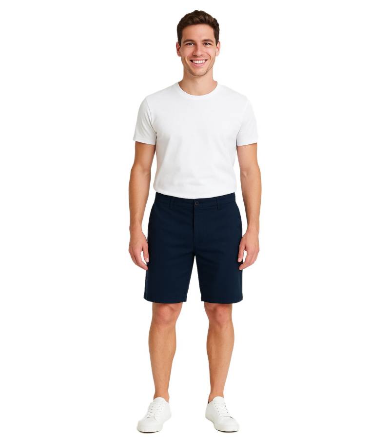 !SOLID Joe Herren Freizeit-Bermuda Chino-Hose Baumwoll-Shorts kurze Hose 21108170 194010 Dunkelblau von SOLID
