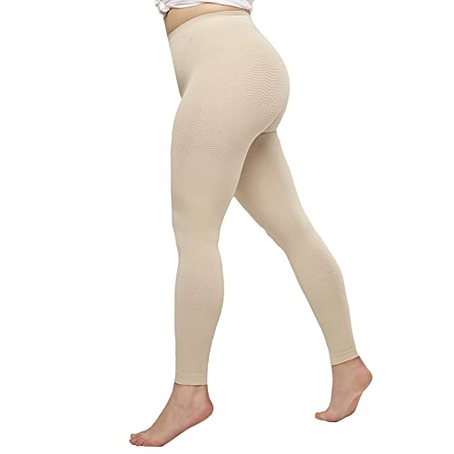 SOLIDEA Dame Leggings Long Vorbeugende Abgestufte Kompression (Champagne, 38) von SOLIDEA