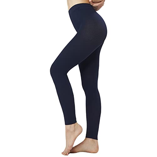 SOLIDEA Dame Leggings Long Vorbeugende Abgestufte Kompression (Dunkelblau, 38) von SOLIDEA