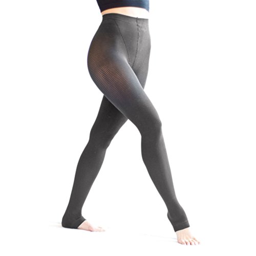 SOLIDEA Dame Leggings Long Vorbeugende Abgestufte Kompression (Rauchgrau, 46) von SOLIDEA