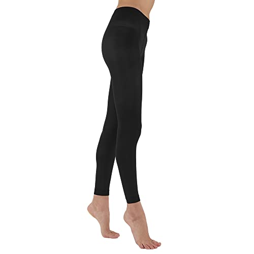 SOLIDEA Damen Leggings Red Wellness 70 Abgestufte Kompression 12/15 mmHg (Schwarz, 44) von SOLIDEA