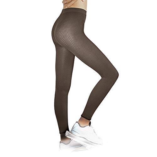 SOLIDEA Frau Leggings Wendy Maxi Vorbeugende Abgestufte Kompression (Mokka, 38) von SOLIDEA