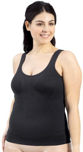 SOLIDEA Silver Wave T-Skin Tanktop mit Mikromassage, Art.0619A5, Schwarz , Medium von SOLIDEA