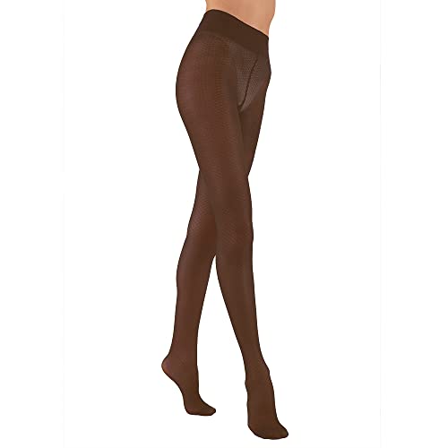 SOLIDEA Strumpfhose für Damen Burlesque 70 Denier 12/15 mmHg | Strumpfhose mit abgestufter Kompression, Strumpfhose für Damen, oro, 42 von SOLIDEA