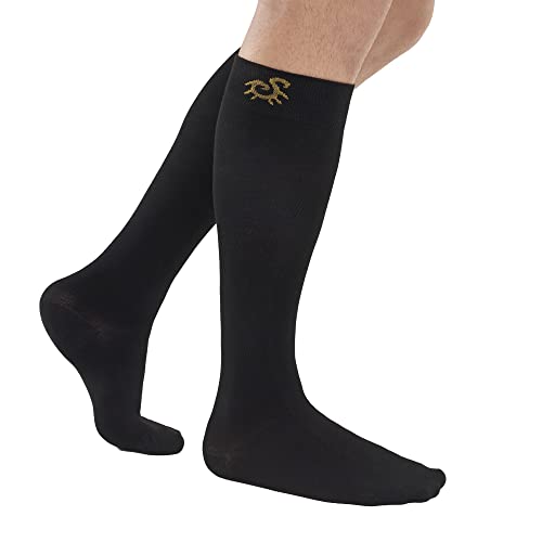 SOLIDEA Unisex-Kniestrümpfe Socks For You Opera Abgestufte Kompression 18/24 mmHg (Schwarz, L) von SOLIDEA
