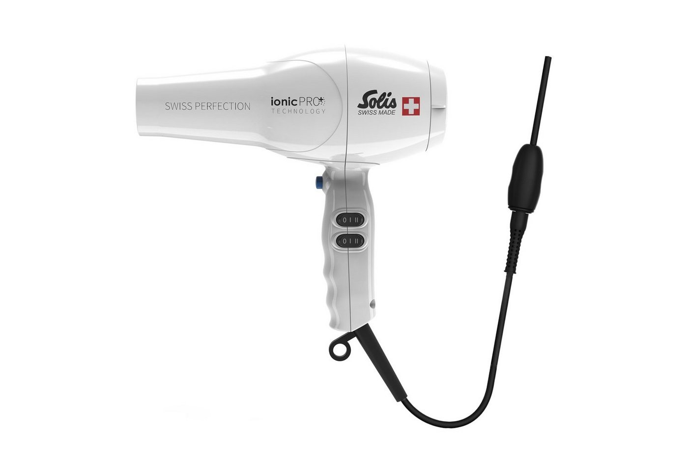 SOLIS OF SWITZERLAND Haartrockner Swiss Perfection 360° Profi-Föhn, Typ 440, 2300 W, Kaltstufe IonicPRO 50% mehr Luftdruck Styling Düse von SOLIS OF SWITZERLAND