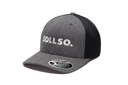 SOLLSO. Basecap Dunkelgrau_Schwarz von SOLLSO
