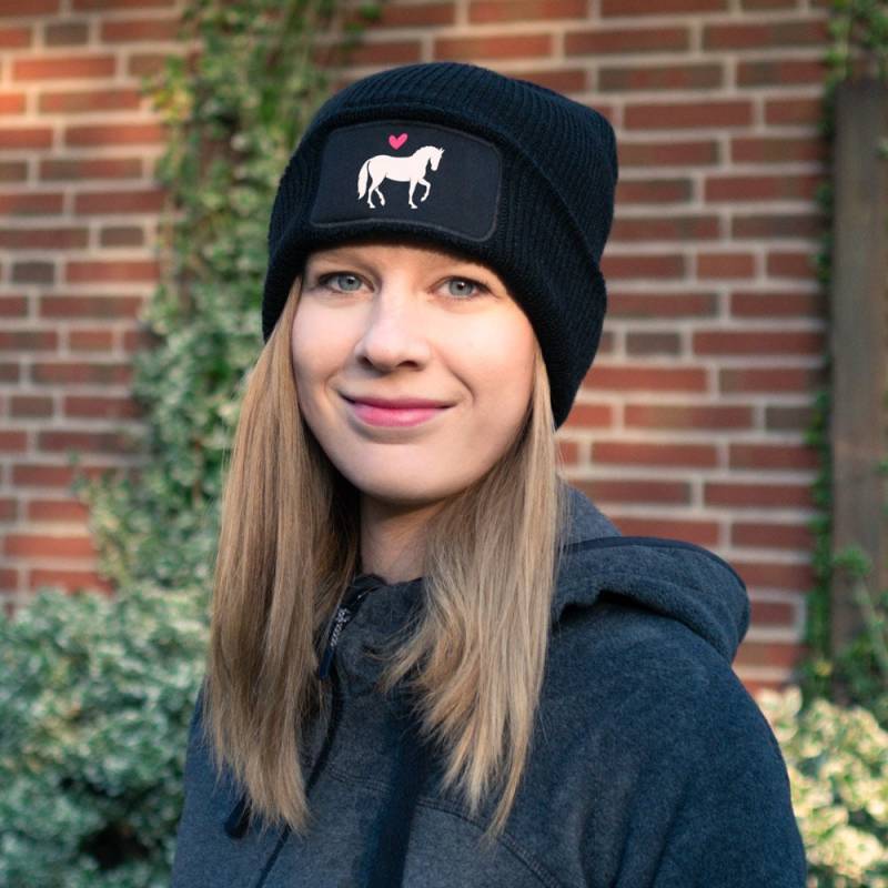Beanie Mit Pferd Als Geschenk Für Reiter | Mütze Pferdemädchen Pony-Geschenk Zum Ersten von SOLLYOnlineShop