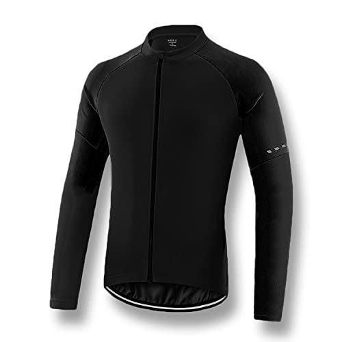 SOLO ACTFIT Herren Radtrikot Langarm Fahrradtrikot Reißverschluss Radfahren Trikots Schnell Trocknend Fahrradshirts Radsport Bekleidung MTB Fahrrad Hemden (as3, Alpha, s, Regular, Regular) von SOLO ACTFIT