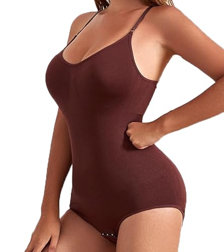 SOLO ACTFIT Shapewear Damen Bauchweg Stark Formend Bodysuit Shaping Thong Sculpting Korsett Effektive Tank Top Jumpsuit Figurformender Body Shaper Mit Verstellbare Träger von SOLO ACTFIT