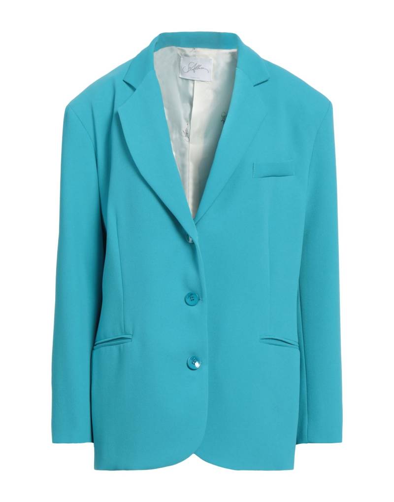 SOLOTRE Blazer Damen Azurblau von SOLOTRE
