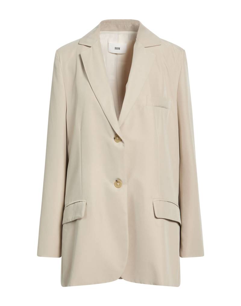 SOLOTRE Blazer Damen Beige von SOLOTRE