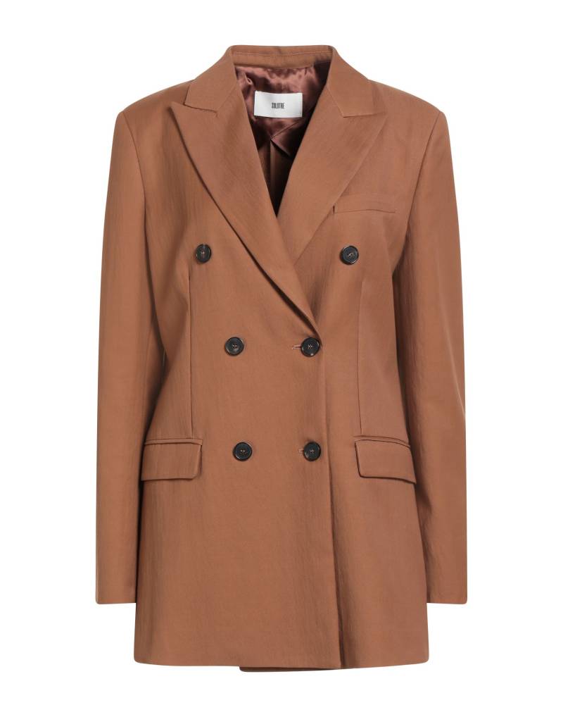 SOLOTRE Blazer Damen Hellbraun von SOLOTRE