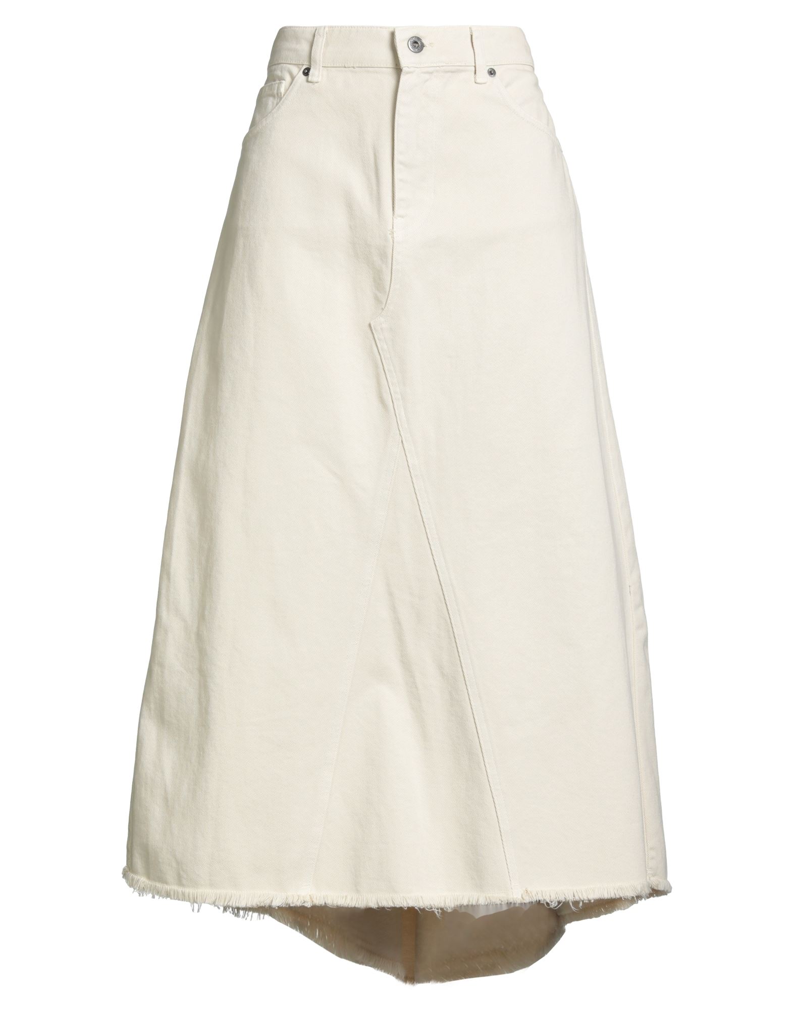 SOLOTRE Jeansrock Damen Beige von SOLOTRE