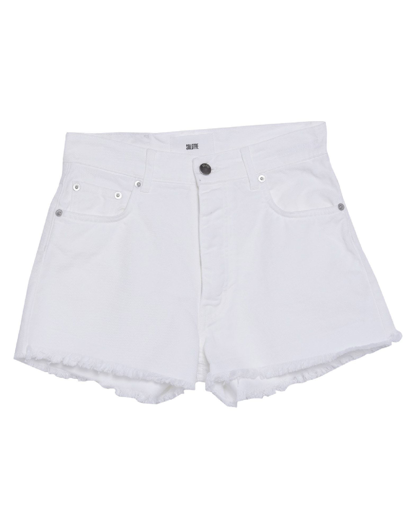 SOLOTRE Jeansshorts Damen Weiß von SOLOTRE