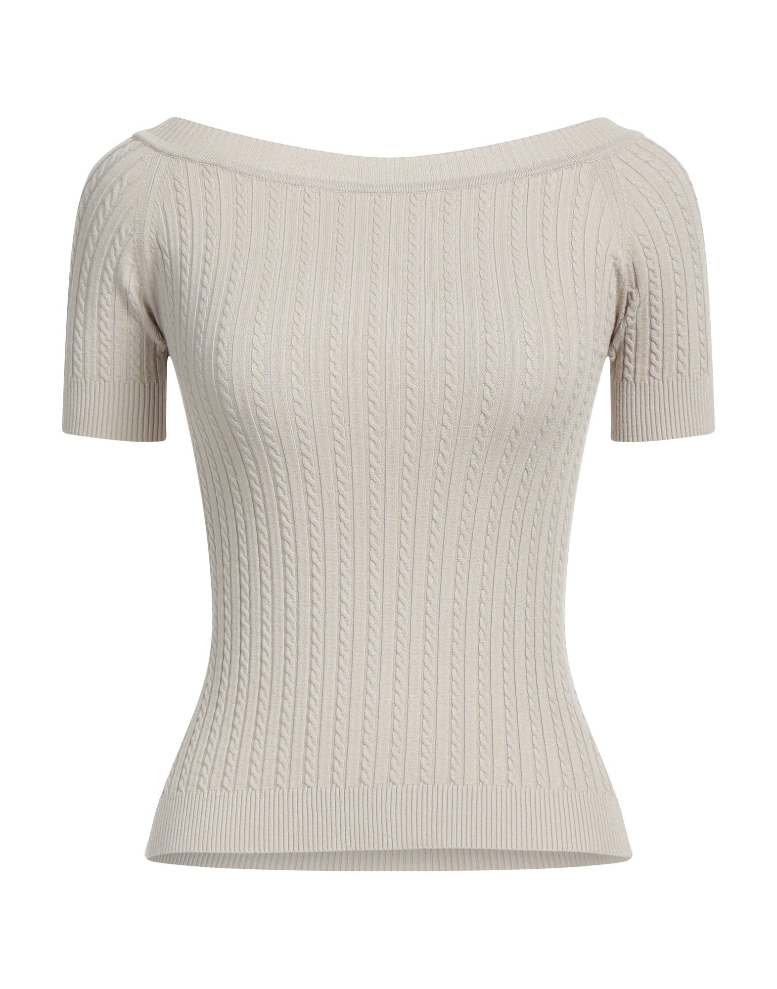 SOLOTRE Pullover Damen Beige von SOLOTRE