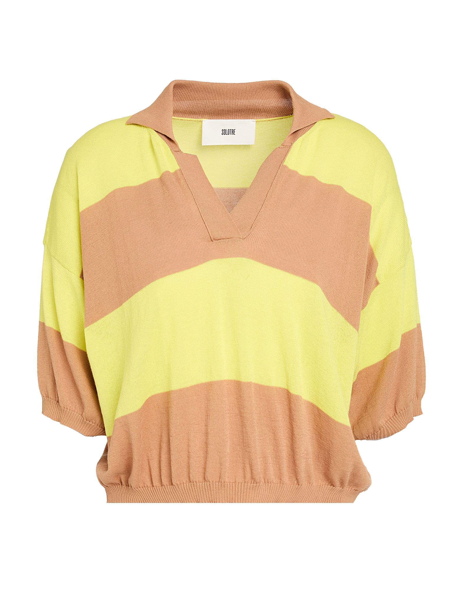 SOLOTRE Pullover Damen Gelb SOLOTRE Pullover Damen Gelb von SOLOTRE