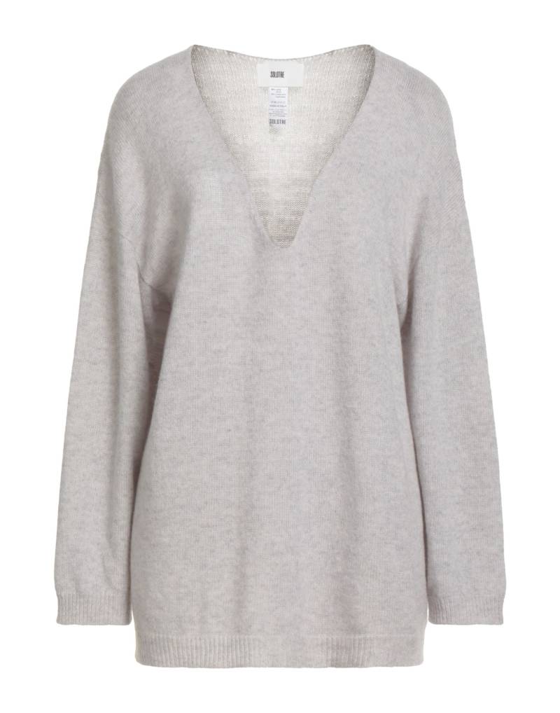 SOLOTRE Pullover Damen Hellgrau von SOLOTRE