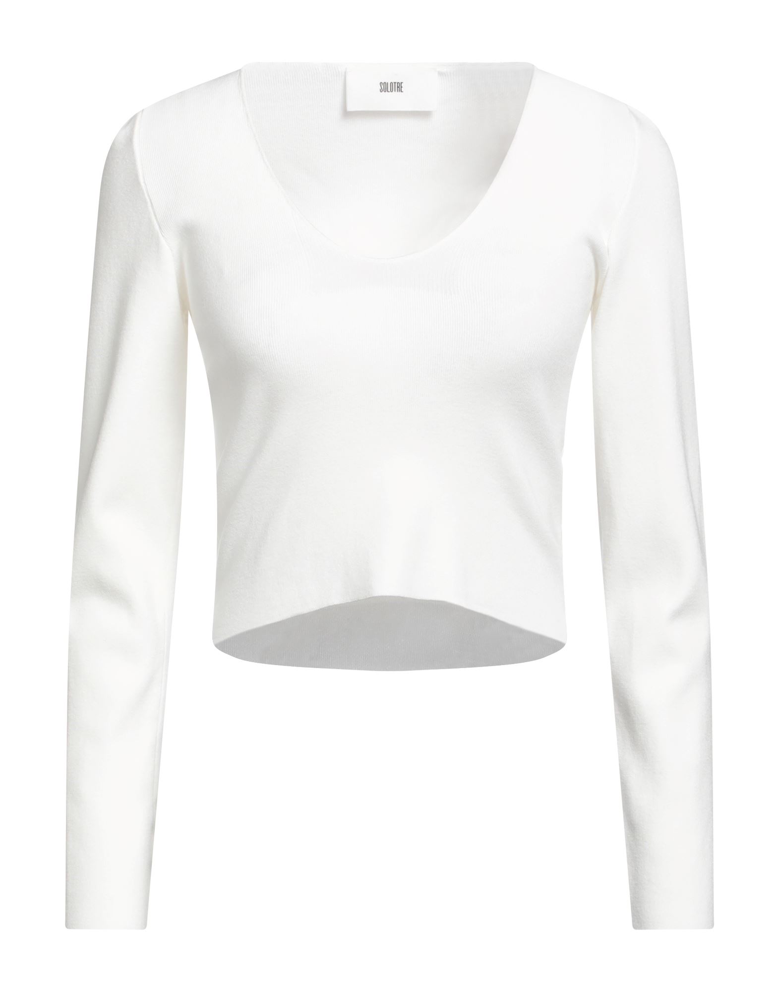 SOLOTRE Pullover Damen Weiß von SOLOTRE