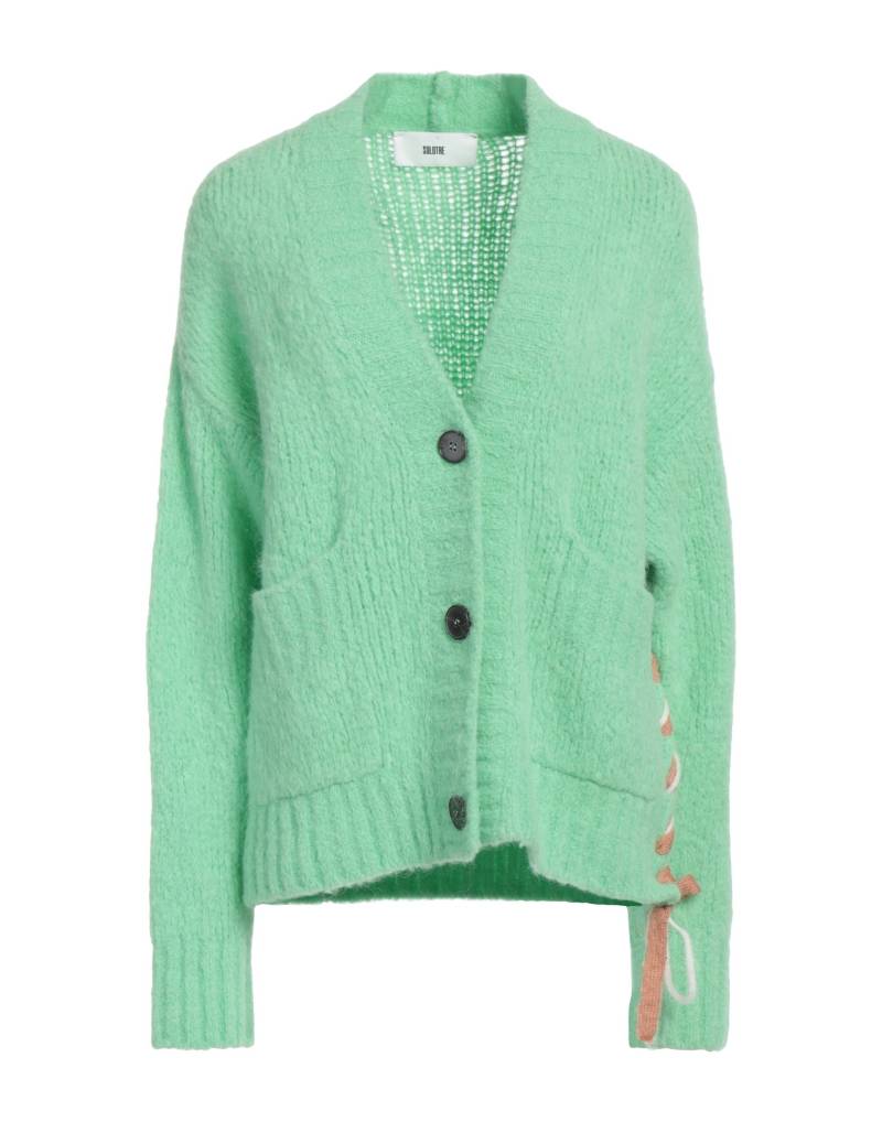 SOLOTRE Strickjacke Damen Limettengrün von SOLOTRE