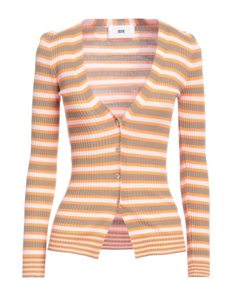 SOLOTRE Strickjacke Damen Orange von SOLOTRE
