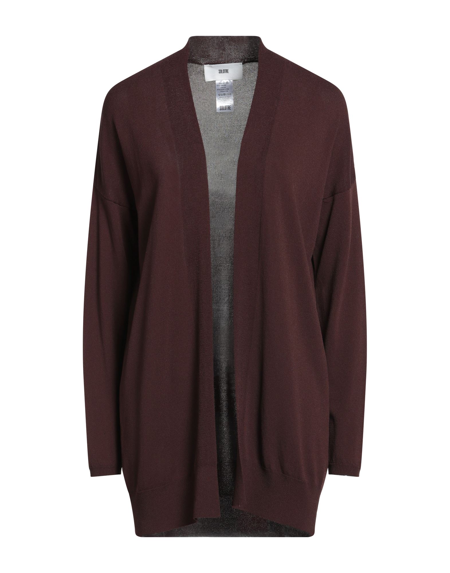SOLOTRE Strickjacke Damen Schokobraun von SOLOTRE