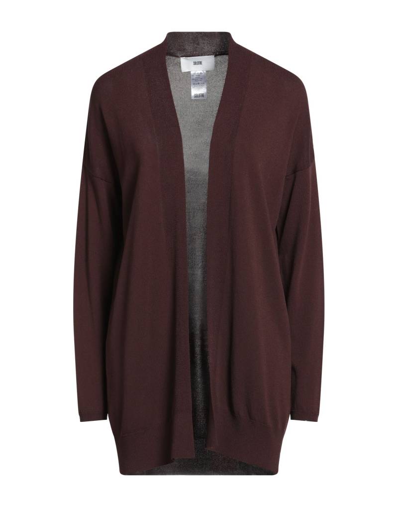 SOLOTRE Strickjacke Damen Schokobraun von SOLOTRE