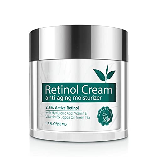 Retinol Moisturizer Cream, Anti Ageing Face Cream, Anti Wrinkle Night and Day Cream with Retinol Jojoba Oil for Men and Women von SOLOTREE