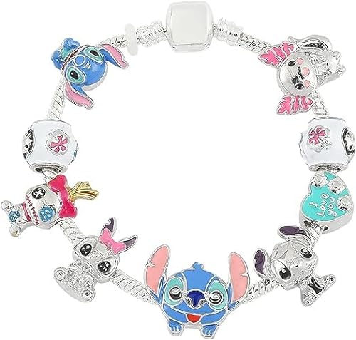 SOLPURE Cartoon Armband für Kinder,Cartoon Charm Mädchen Armbänder,Cartoon Bead Armband,Cartoon Kinderschmuck,Geschenk für Mädchen（17cm） von SOLPURE