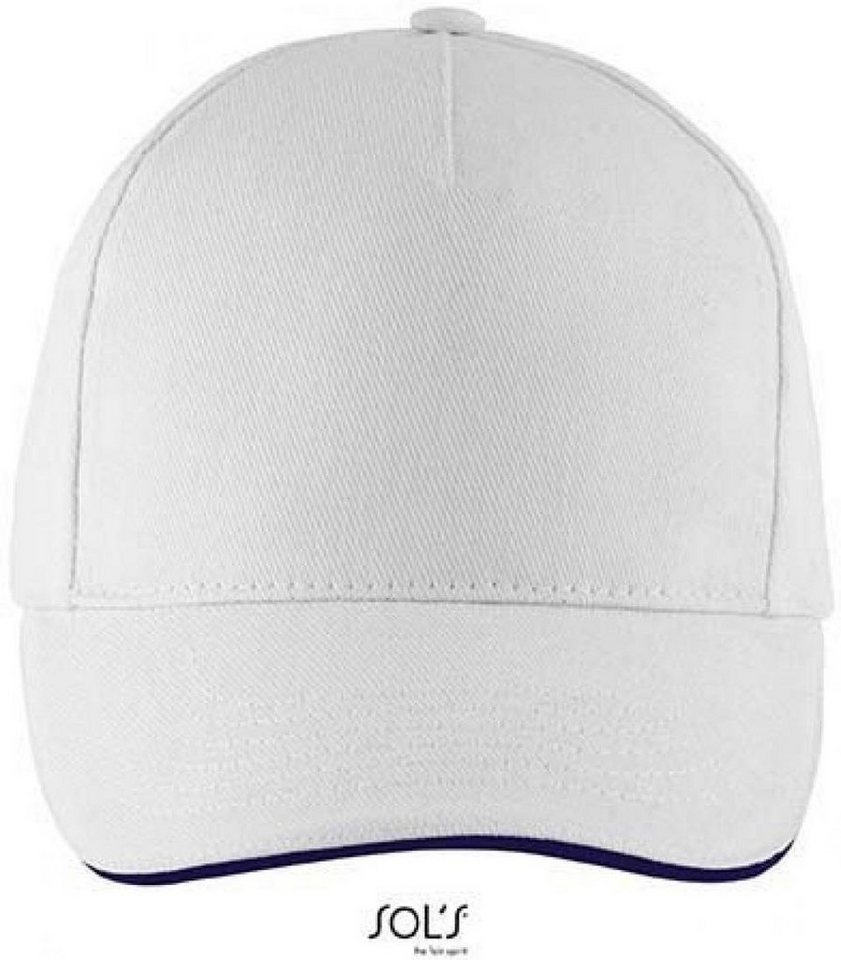 SOLS Baseball Cap Five Panels Cap Long Beach / Verstellbarer Metallverschluss SOLS Baseball Cap Five Panels Cap Long Beach / Verstellbarer Metallverschluss von SOLS