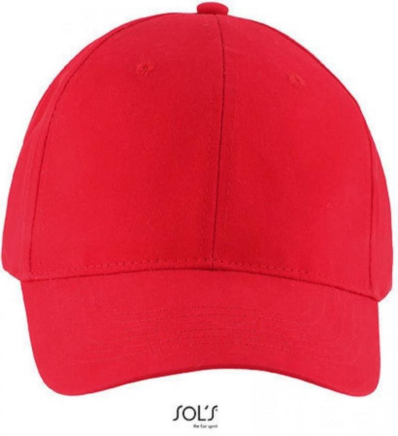 SOLS Baseball Cap Six Panel Cap Solar, 6-Panel-Form von SOLS