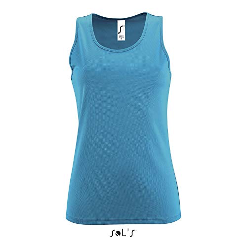 SOLS Damen Tank Top Womens Sports Sporty 02117 Aqua M von SOL'S