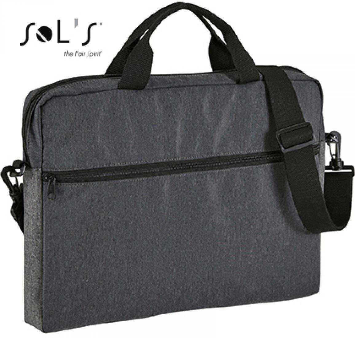 SOLS Dokumententasche Dual Material Briefcase Porter / 40 x 29 x 5,5 cm von SOLS