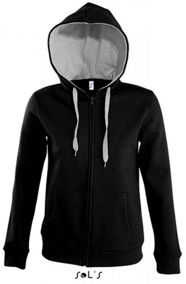 SOLS Kapuzensweatjacke Contrast Hooded Zip Jacket Soul Women von SOLS