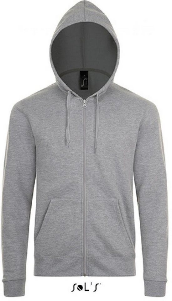 SOLS Kapuzensweatjacke Herren Stone Sweat / Molton innen angeraut von SOLS