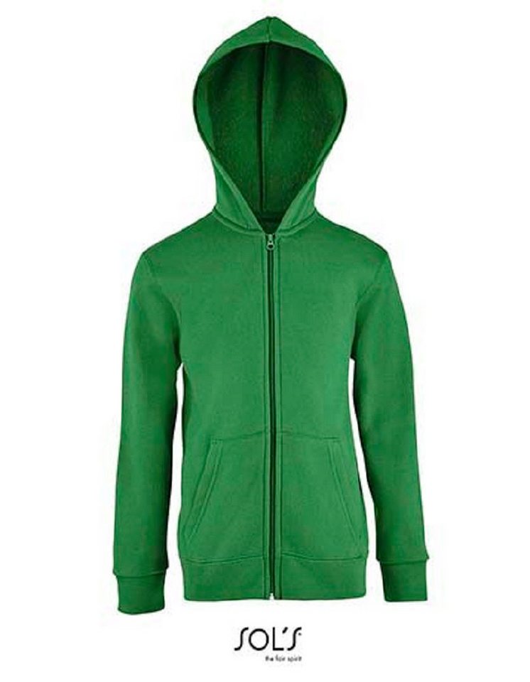 SOLS Kapuzensweatjacke Kinder Kapuzenpullover / Hoody mit Reissverschluss viele Farben von SOLS