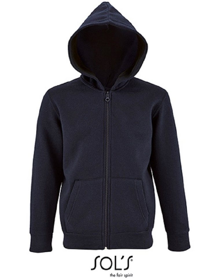 SOLS Kapuzensweatjacke modischer Damen Kapuzenpullover mit Reißverschluss / Sweat-Jacke Innen angeraut - Gr. S - XL von SOLS