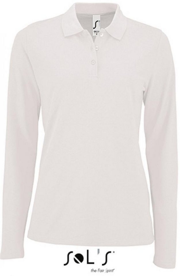 SOLS Langarm-Poloshirt Damen Long-Sleeve Piqué Polo Shirt Perfect SOLS Langarm-Poloshirt Damen Long-Sleeve Piqué Polo Shirt Perfect von SOLS