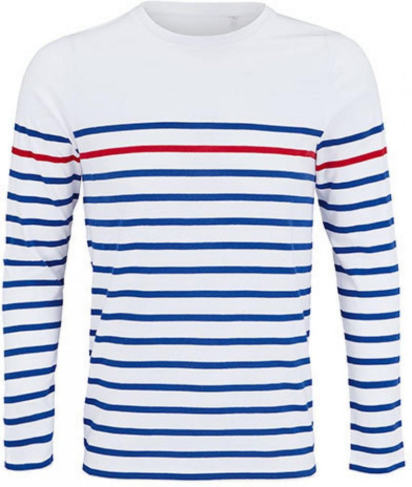 SOLS Langarmshirt Damen Shirt Women´s Long Sleeve Striped T-Shirt Matelot von SOLS
