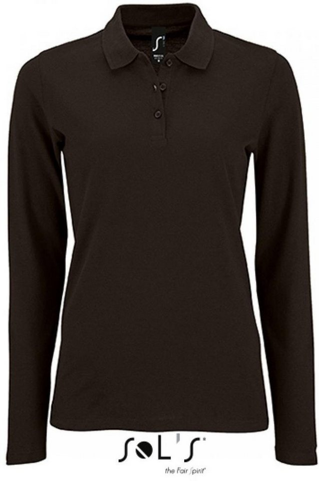 SOLS Langarm-Poloshirt Damen Long-Sleeve Piqué Polo Shirt Perfect von SOLS